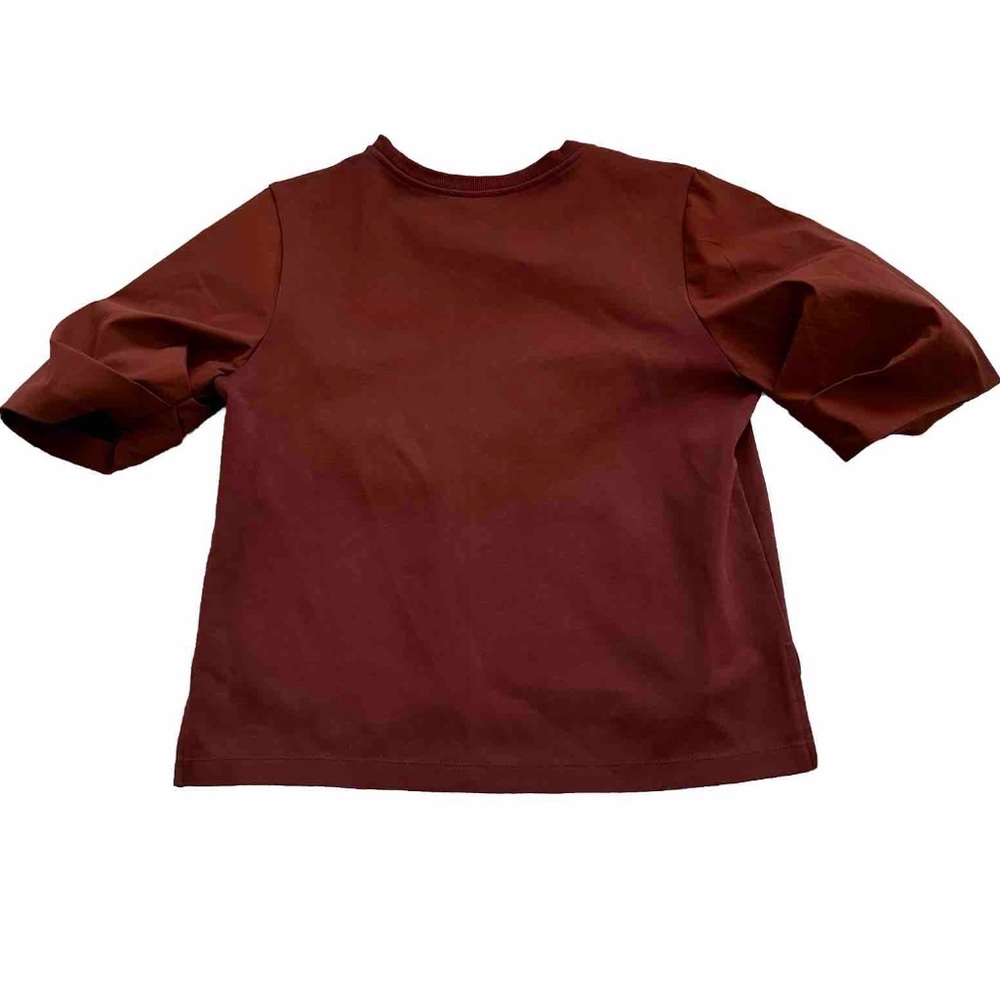 ATHLETA Harlow Hybrid Tee Size Small Feminine Dainty Puff Gathered Sleeve - Picture 3 of 7